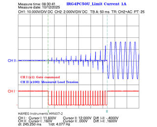 vue d'un oscillogramme...